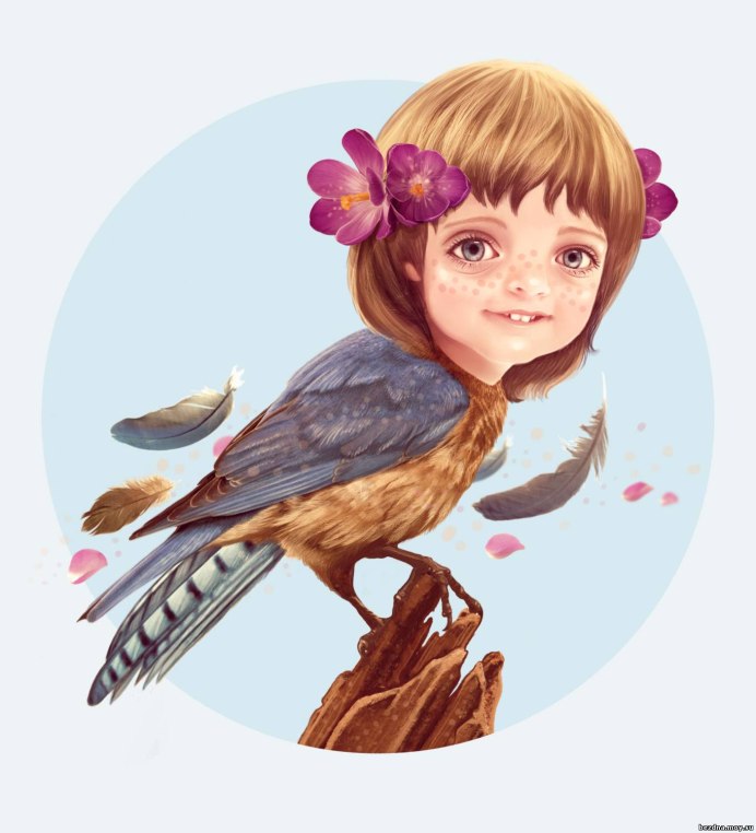 Девушка и Воробей