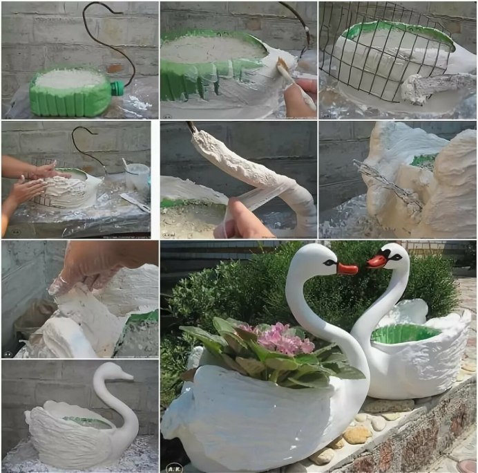 Лебедь из изолона