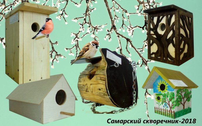 Птичка и скворечник