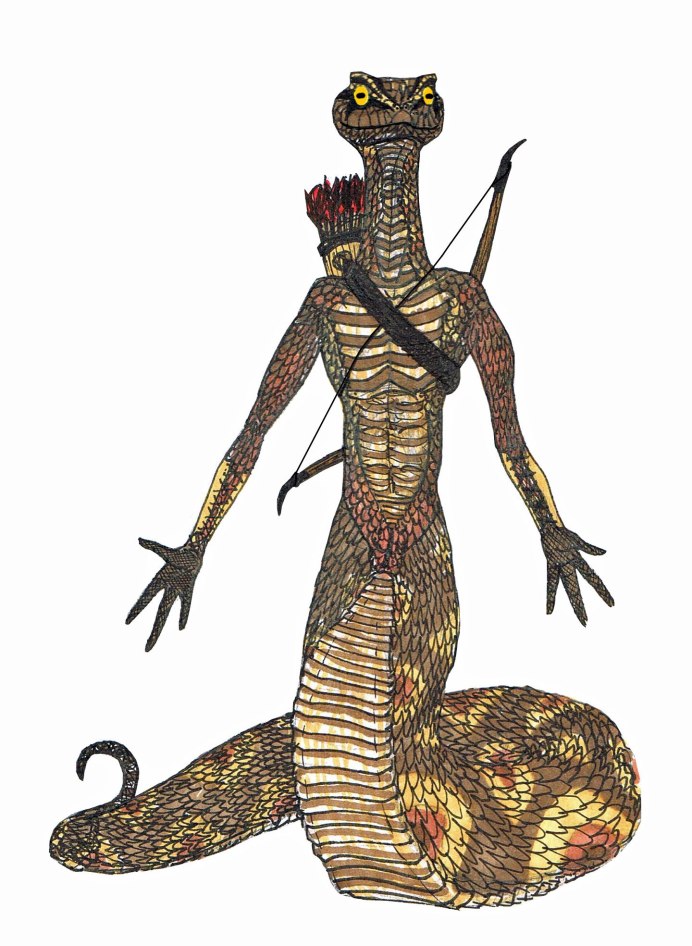 Трехголовая Кобра змея