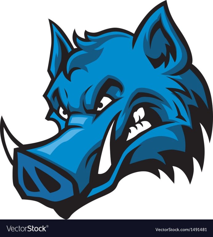 Поросята на синем фоне