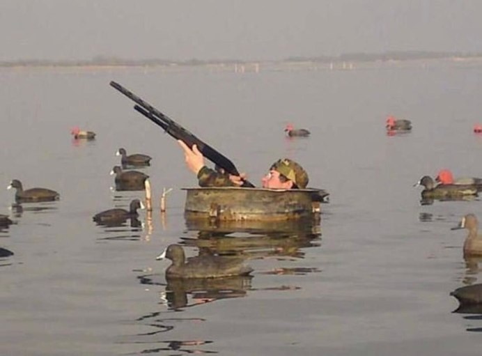 Стрельба утки на воде