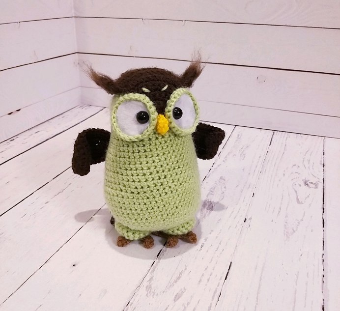 Вязаная игрушка Совушка