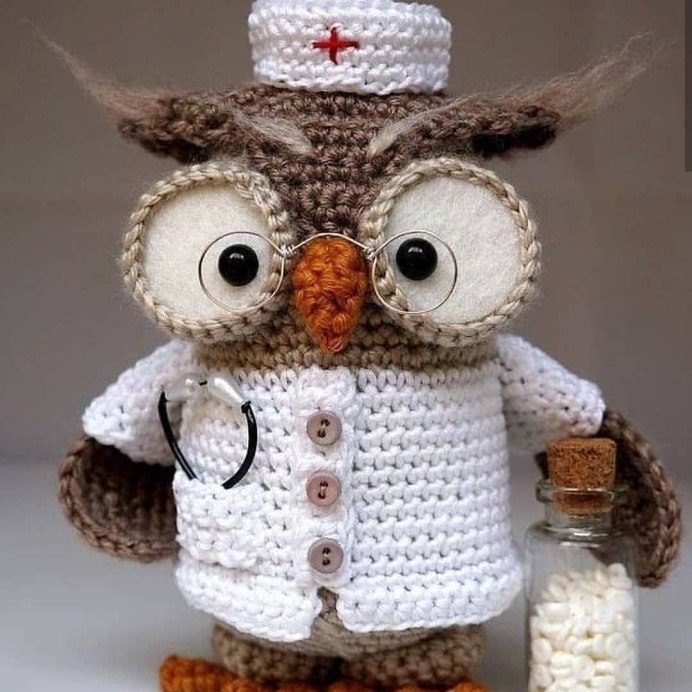 Вязаная Сова амигуруми