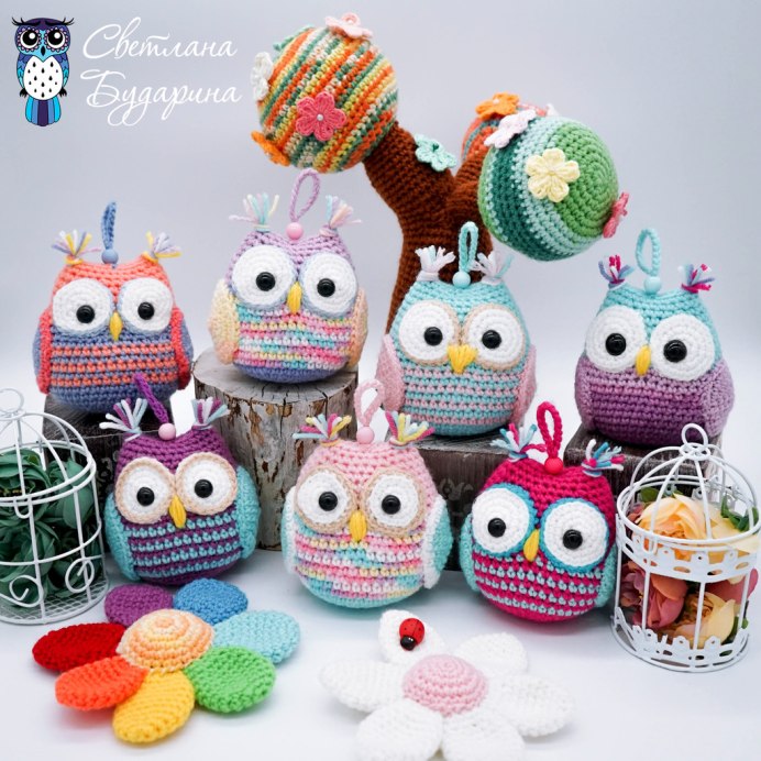 Сова амигуруми Макаровой Татьяны