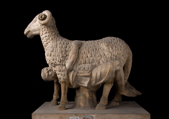 Картина пастух и овцы