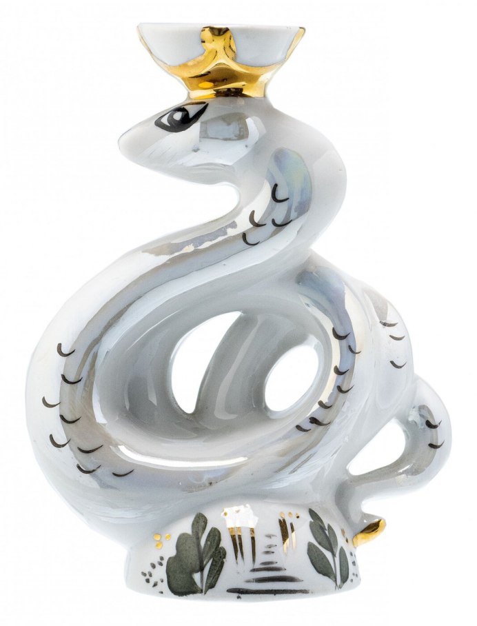 Кольцо змейка, серебро 925