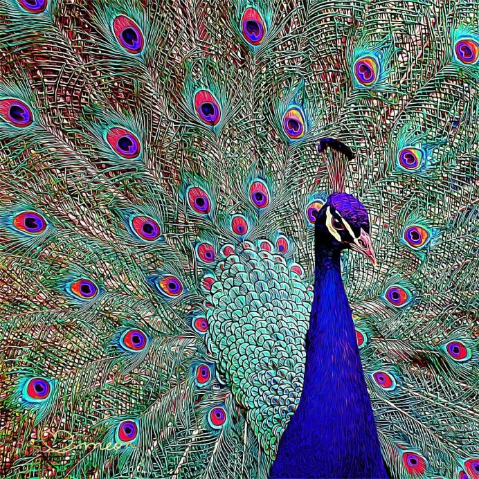 Животные синего цвета