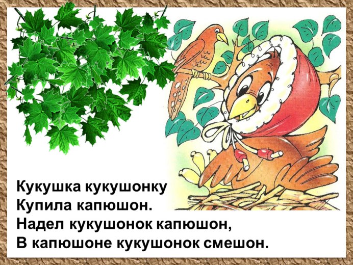 Кукушка кукушонку