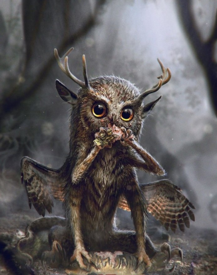 Виргинский Филин клюв