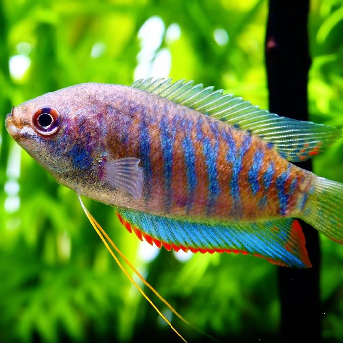Dwarf Honey Gourami Aquascape