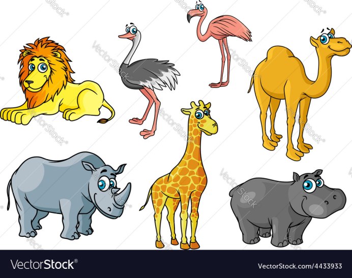 Жираф в поле