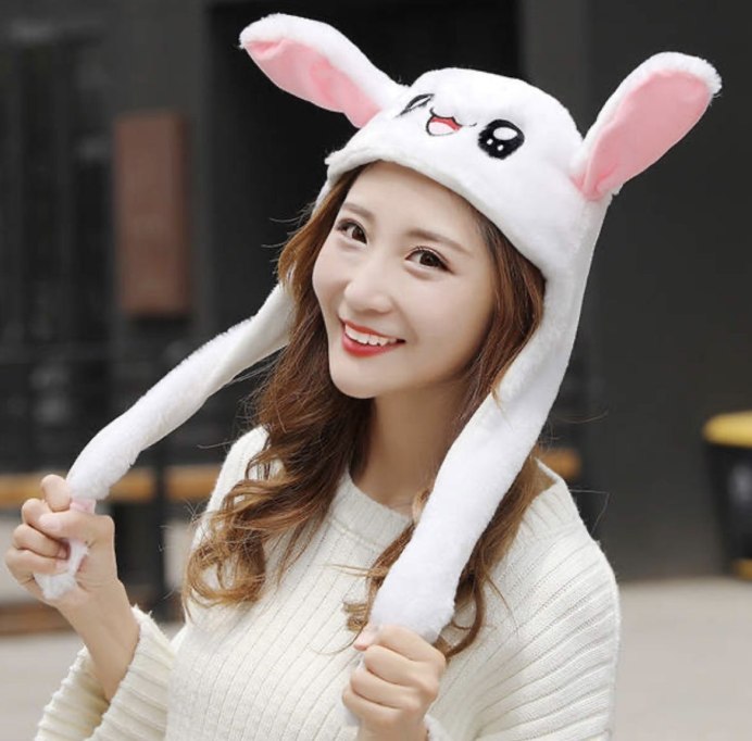 БТС В шапках с ушками кролика