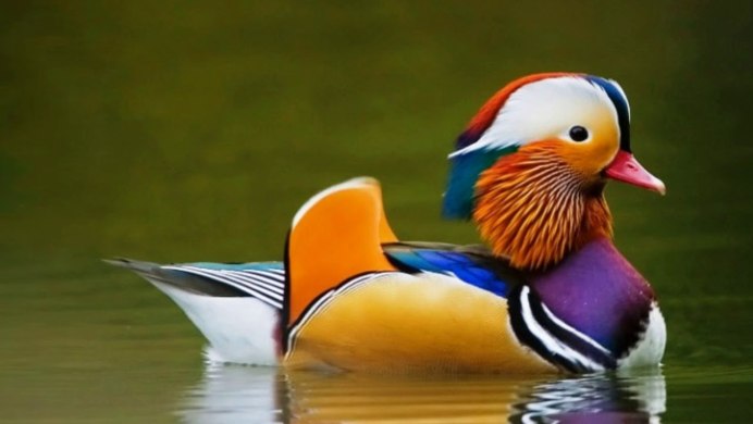 Дикая утка Мандаринка