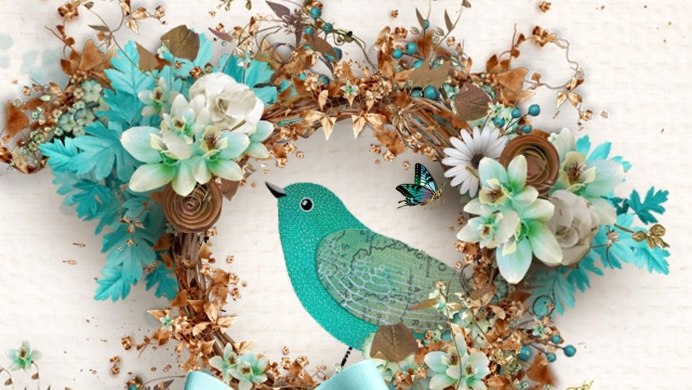 Фиолетовый попугай