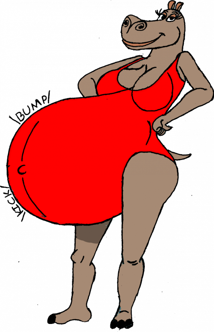 Глория бегемотиха pregnant