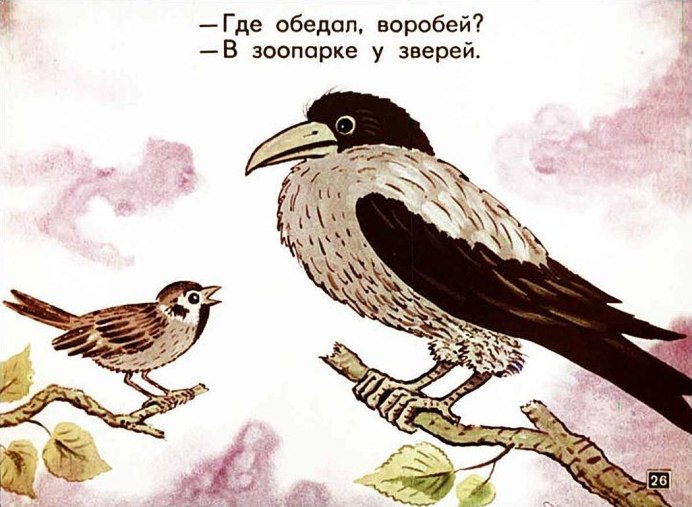Сорока дятел синичка