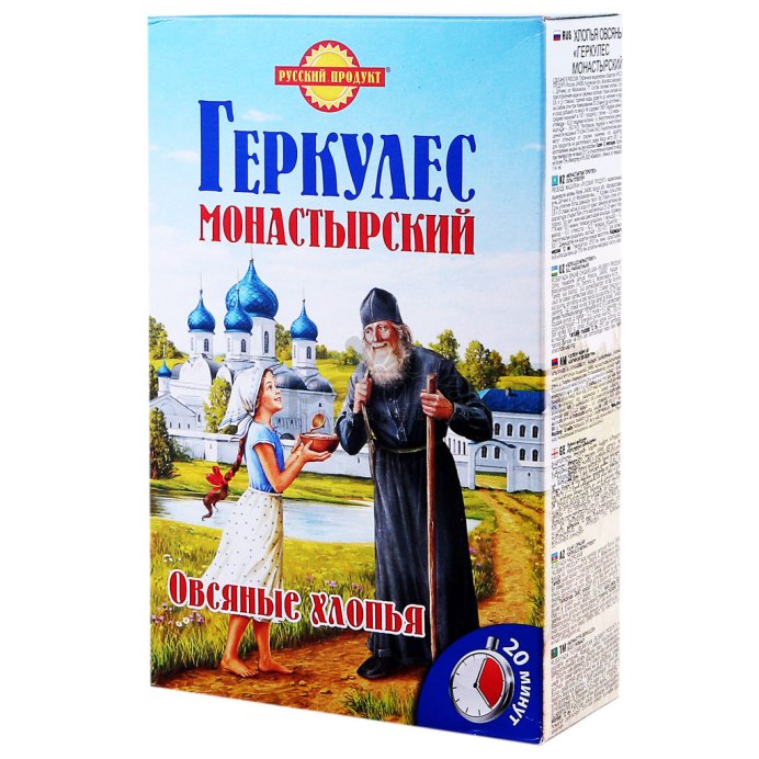 Хлопья Геркулес монастырский русский продукт 500г