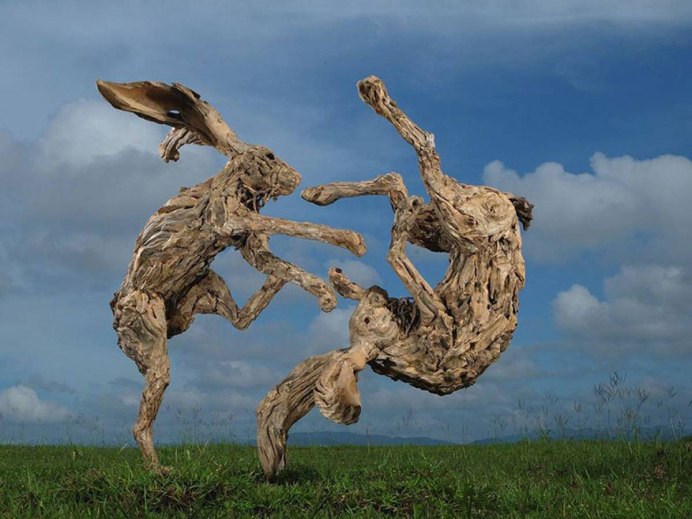 Панно из топляка