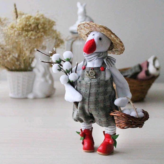 Интерьерная игрушка Гусь