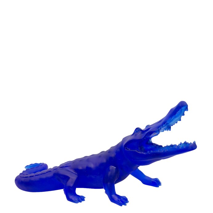 Логотип синий крокодил