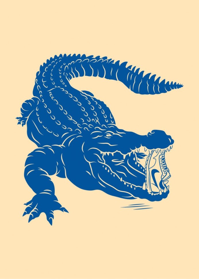 Синий крокодил фото