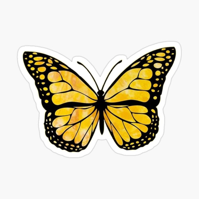 Желтые бабочки картинки для печати