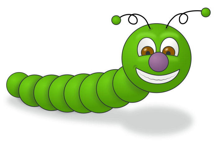 Green Caterpillar гусеница