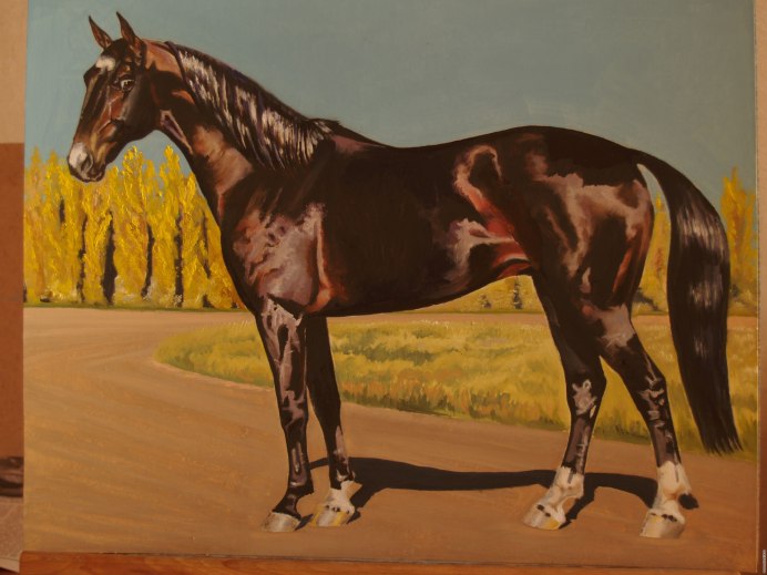 Ахалтекинская лошадь Соловая