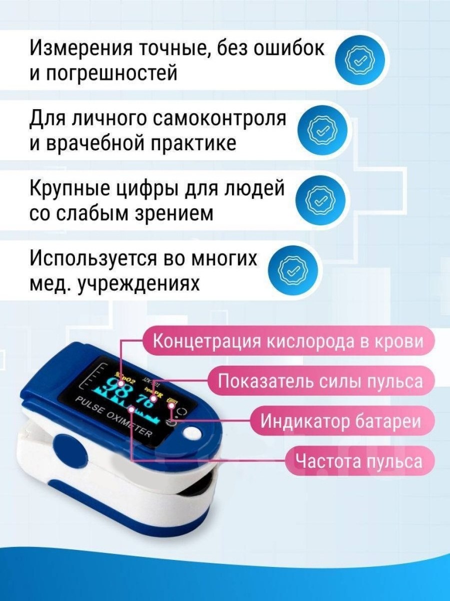 Пульсоксиметр показания