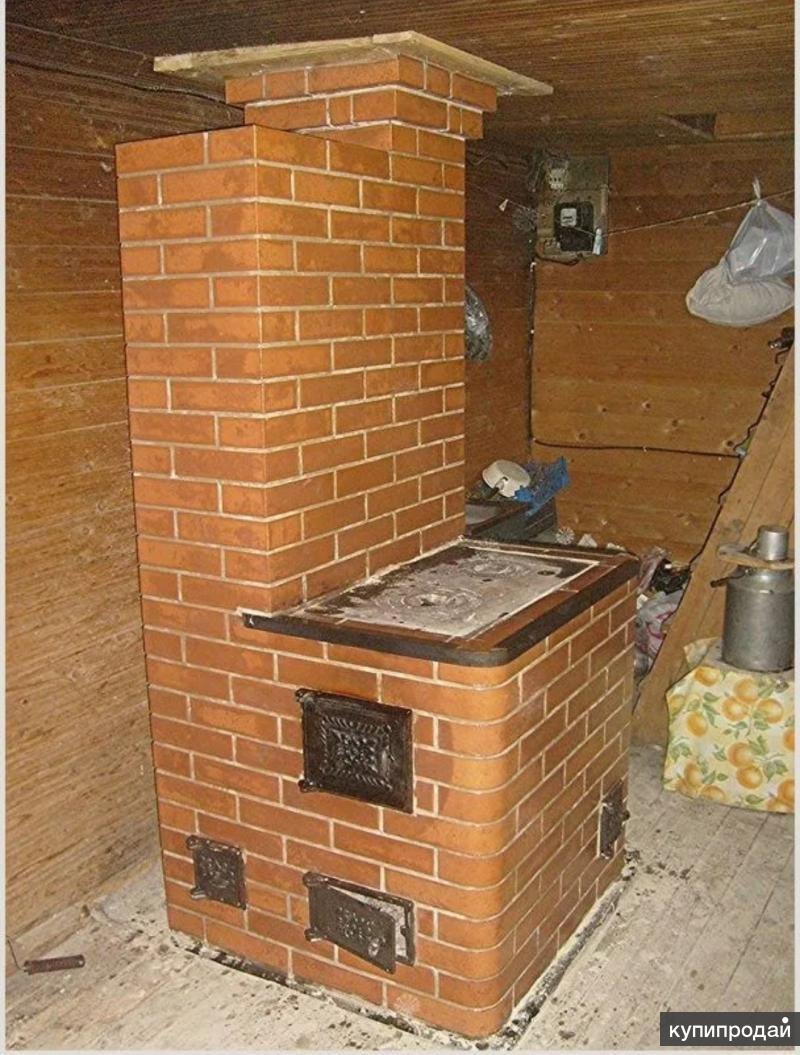 Отопительная кирпичная печь 100кв