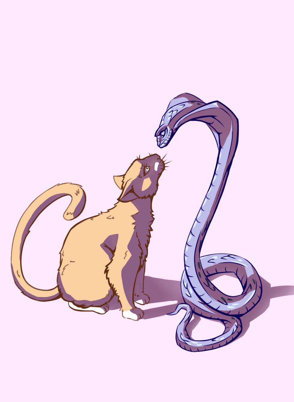 Кот со змеиного