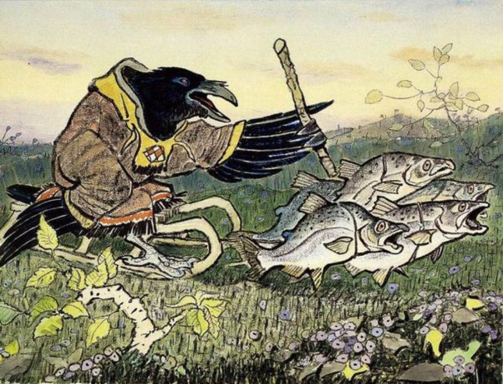 Ворон Кутха Ительменская сказка