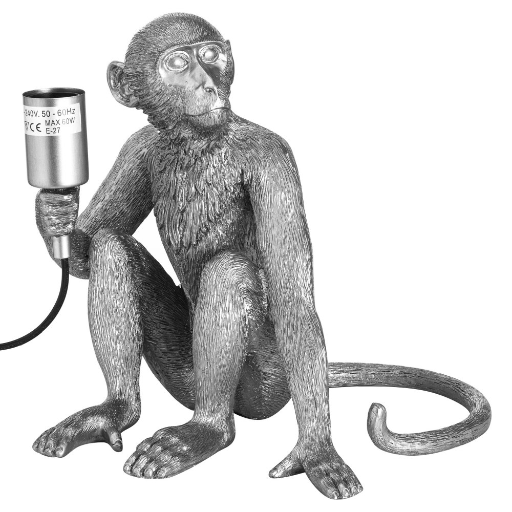 Светильник настольный animal Monkey Silver Black