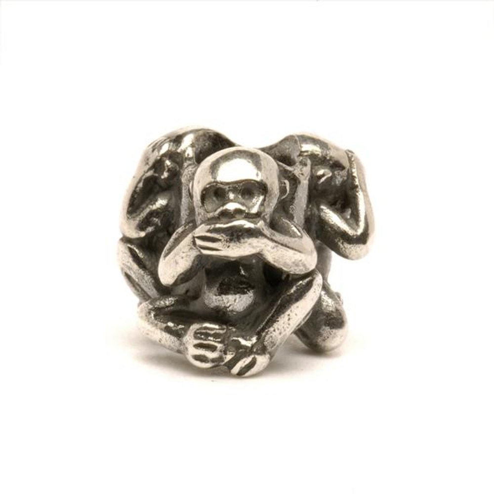 Trollbeads 3 обезьяны