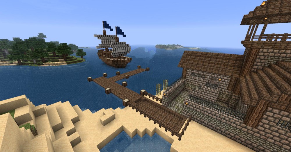 Minecraft причал