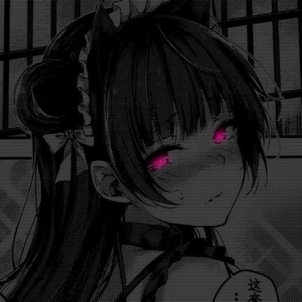 Аниме тянка черная