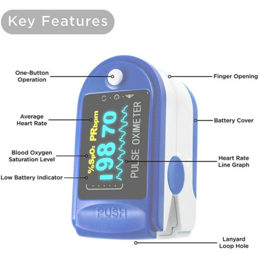 Пульсоксиметр Fingertip Pulse Oximeter lk87