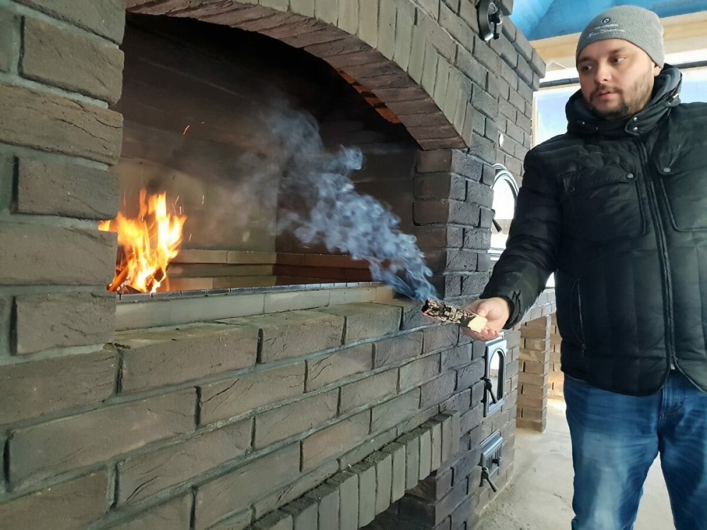 Тяга кирпичный мангал