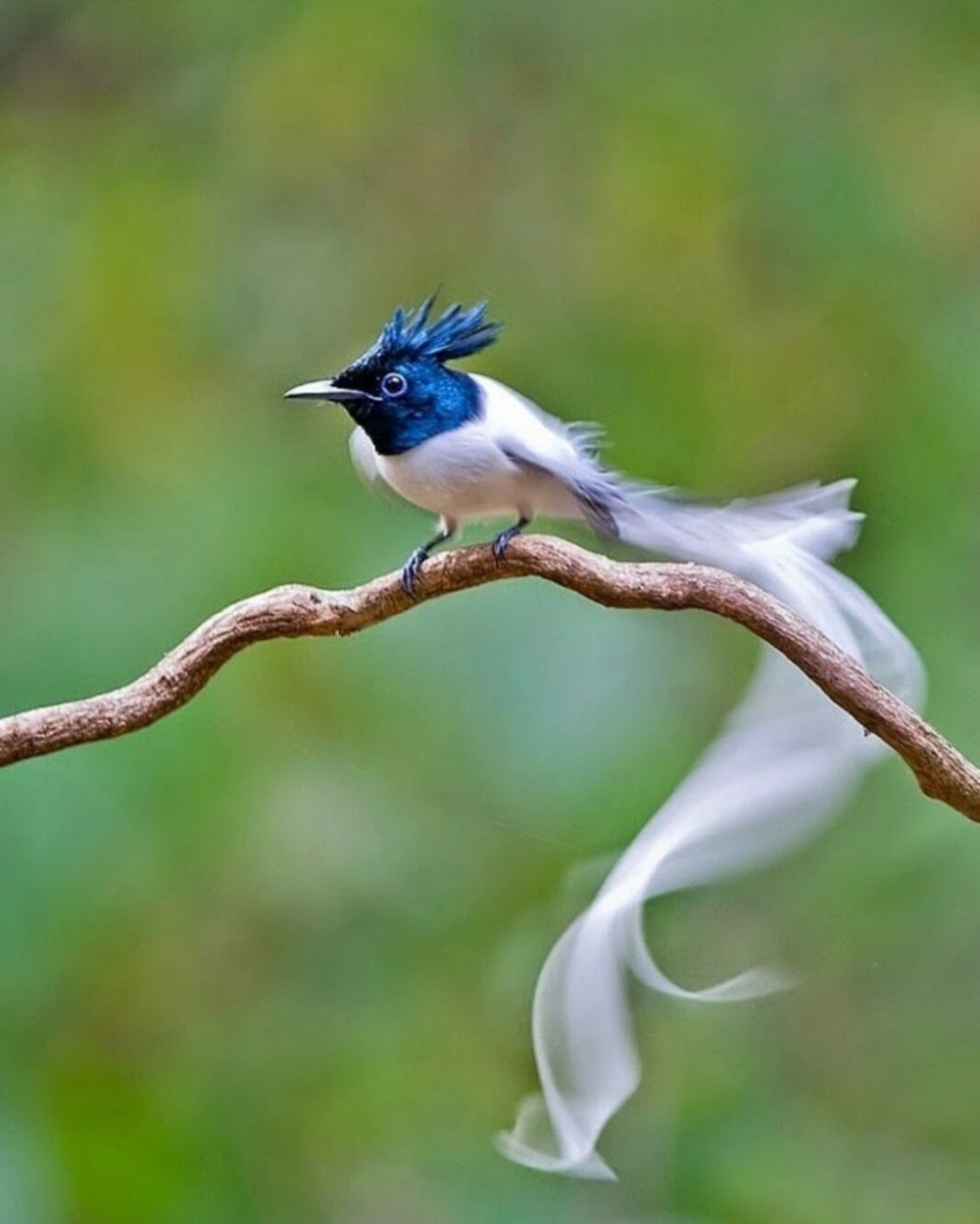 Райская мухоловка фиолетовая