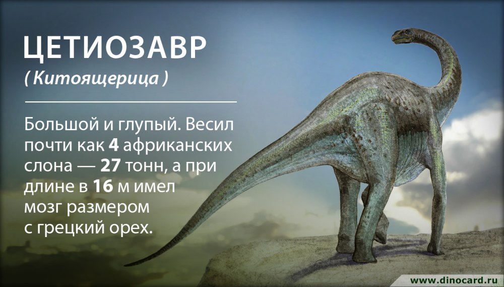 Динозавр цетиозавр