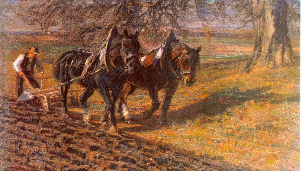 Пахарь в живописи