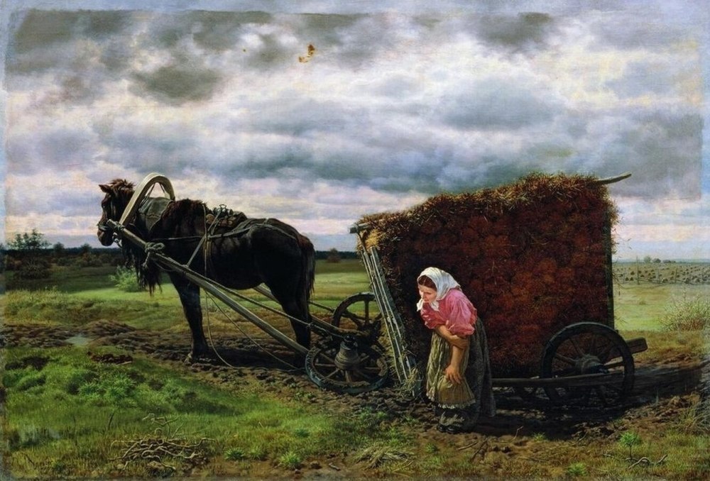 Клодт Михаил Константинович" на пашне "1872.