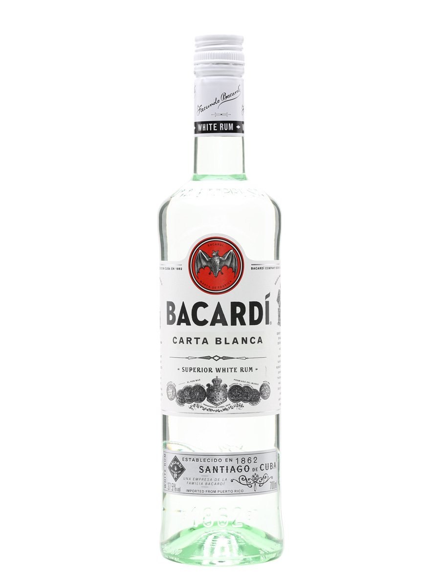 Bacardi carta Blanca 40% 0.5л