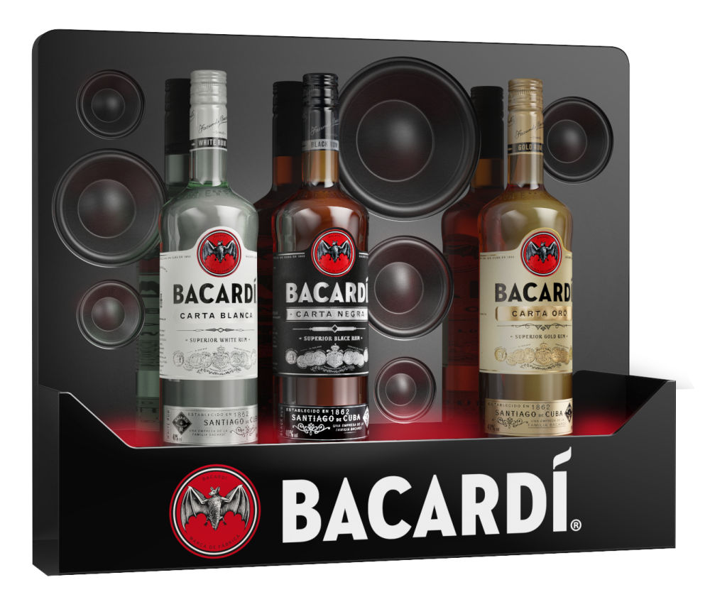 Ром Bacardi carta negra набор