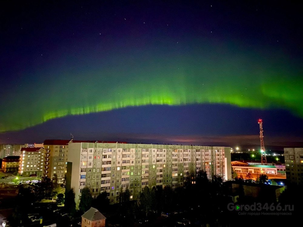 Северное сияние Сургут 2022