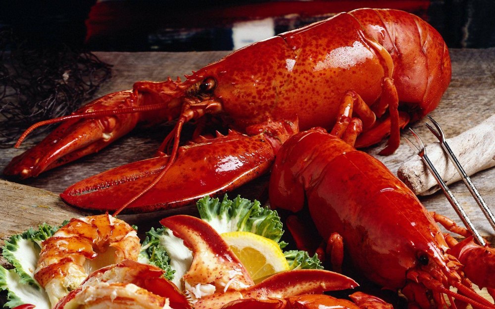 Морепродукты Омар лангуст