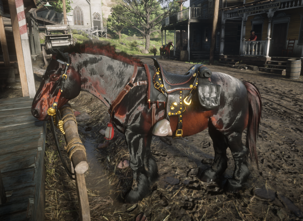 Бретонская лошадь rdr2