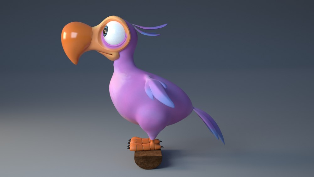 Птица Додо 3d