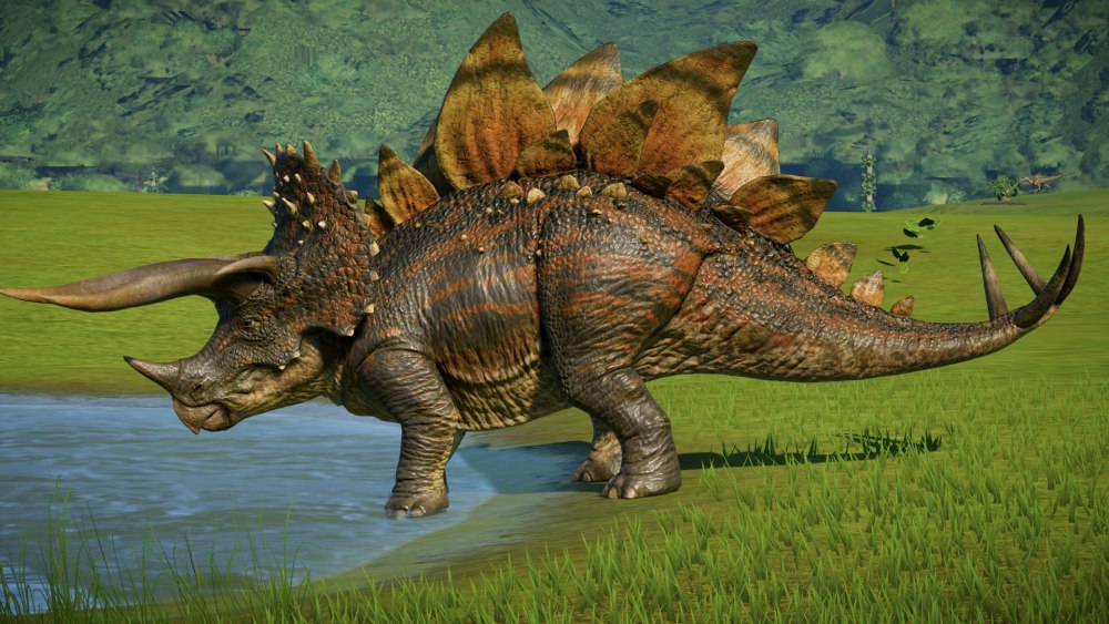 Jurassic World Evolution Стегоцератопс